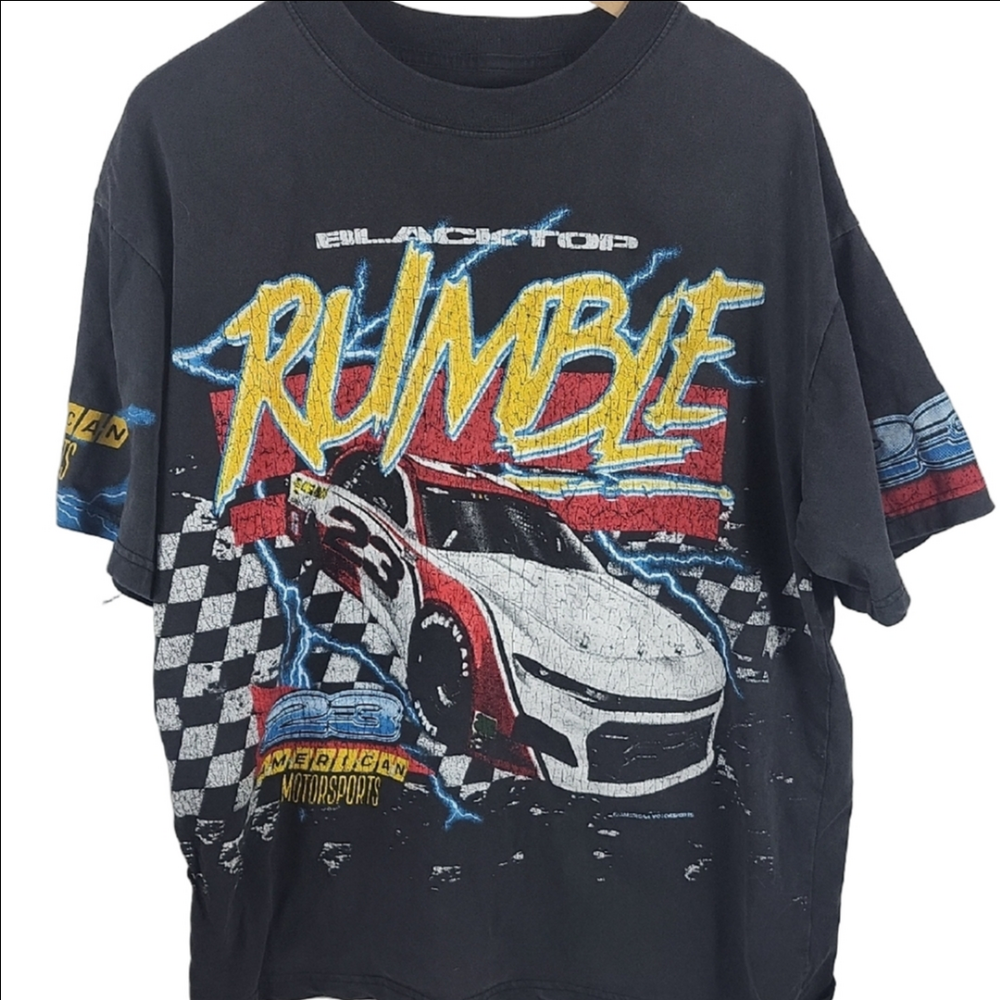 Rumble Graphic T-Shirt Black Size Large